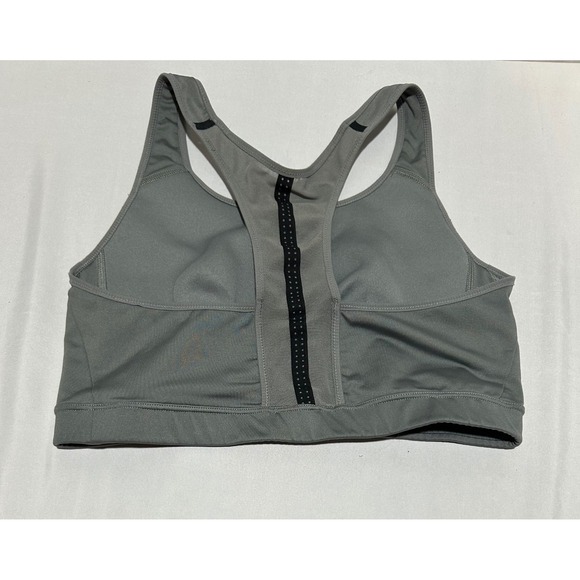 Nike Women Large Gray Racerback Sports Bra Athletic Workout Gym Fit - Picture 4 of 6